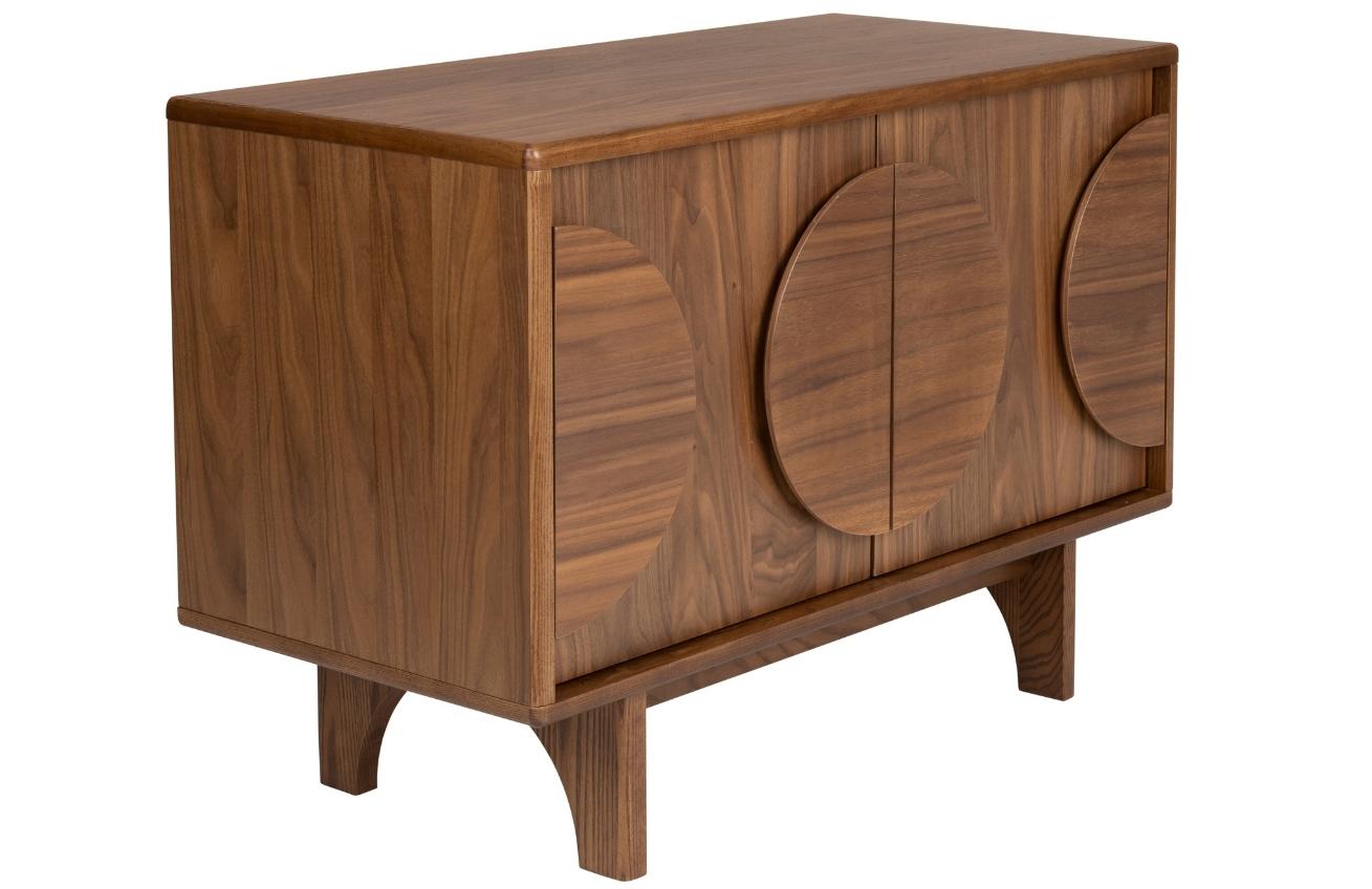 Ořechov&aacute; komoda ZUIVER GROOVE 82 x 40 cm