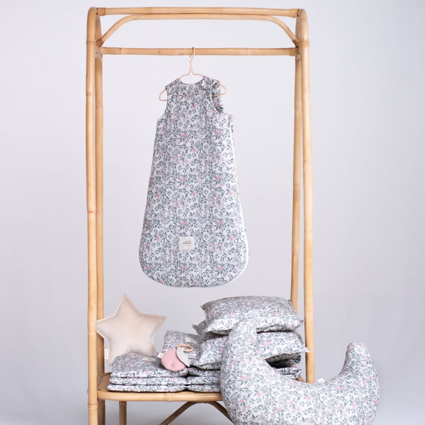 Malomi Kids Modrý bavlněný dětský spací pytel Denim Lions 85 cm
