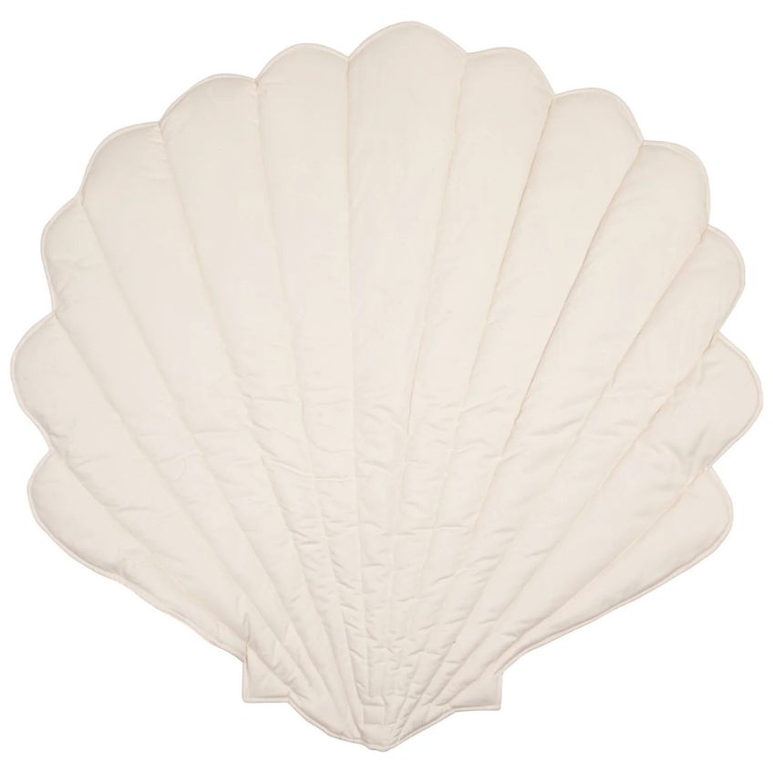 Moi Mili Béžová dětská hrací deka Shell 115 x 110 cm