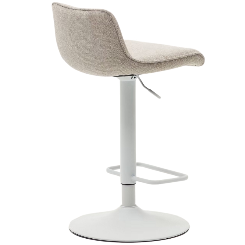 Béžová čalouněná barová židle Kave Home Zenda 64-86 cm