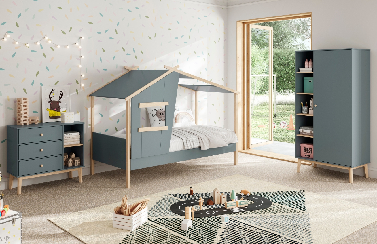 Zelená lakovaná šatní skříň Marckeric Esteban 180 x 90 cm -fv-interier-25