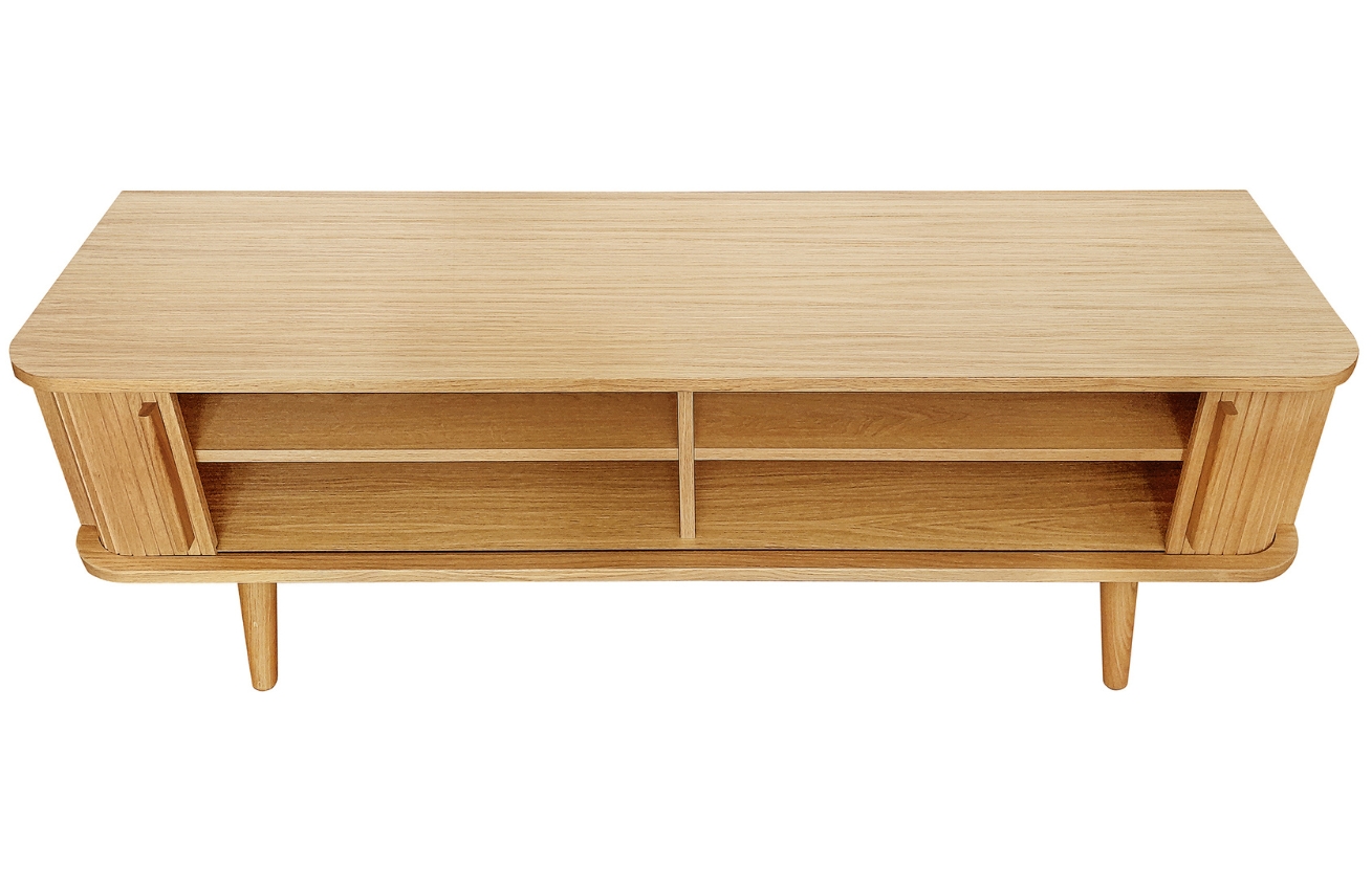 Dubový TV stolek Woodman Rove Tambour 138 x 40 cm