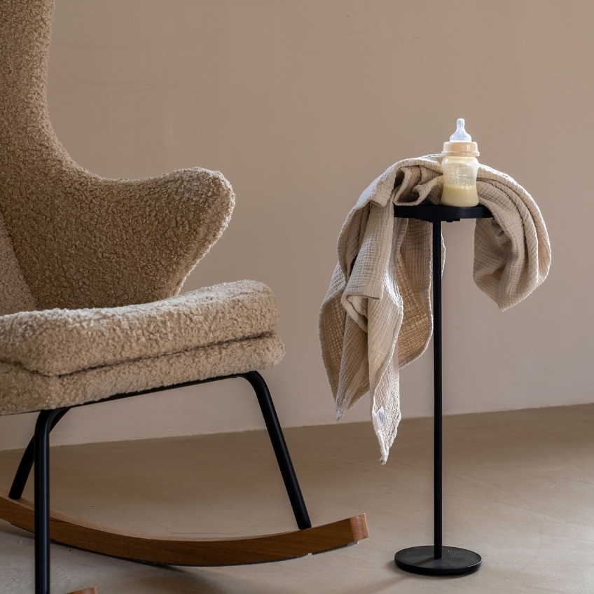 Černý odkládací stolek Quax De Luxe 62 cm