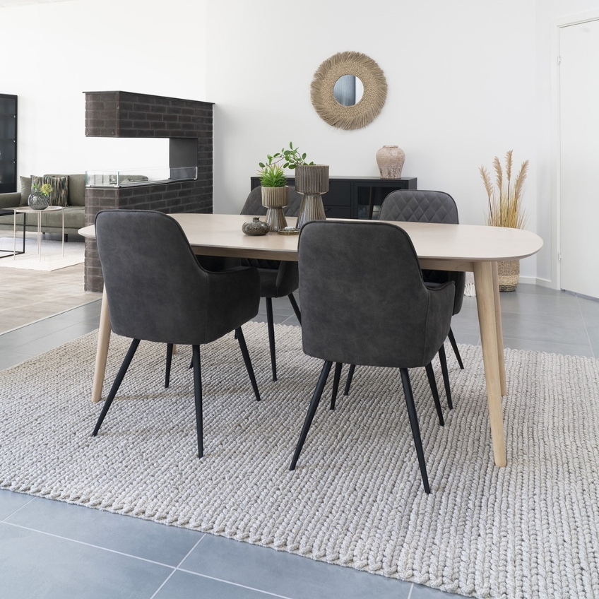 Nordic Living Béžový koberec Akantha 200 x 300 cm