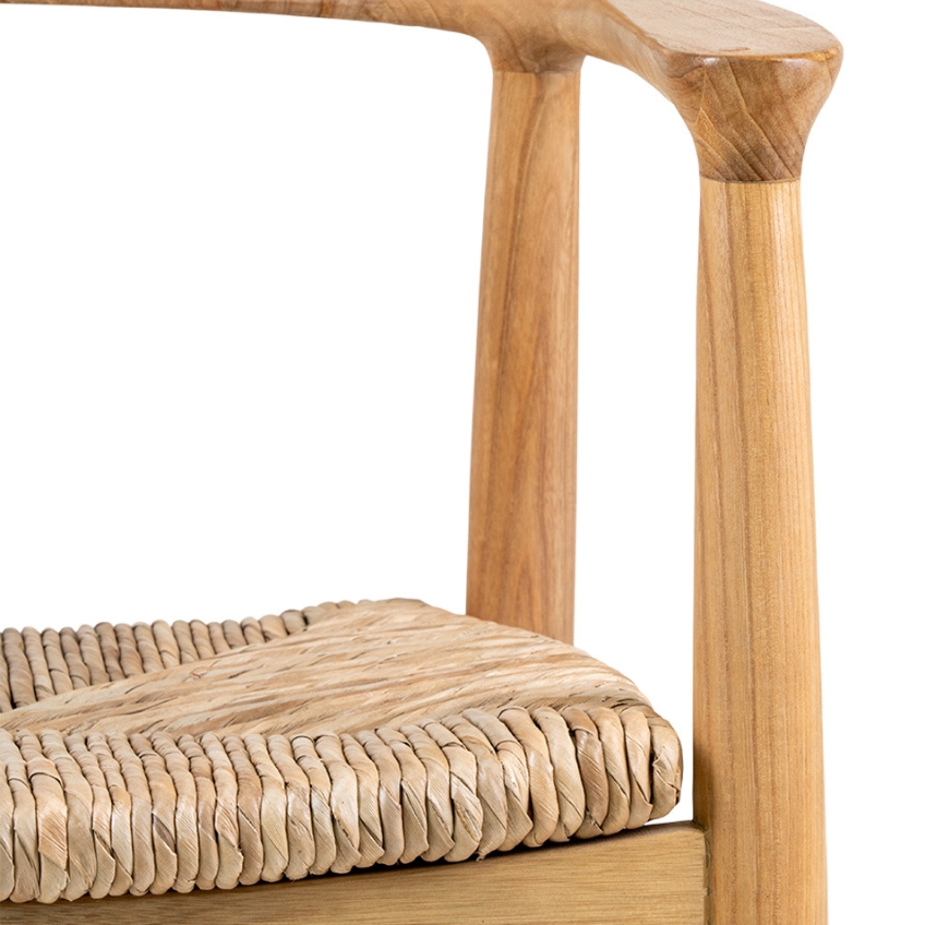 Nordic Living Dřevěná jídelní židle Ratna