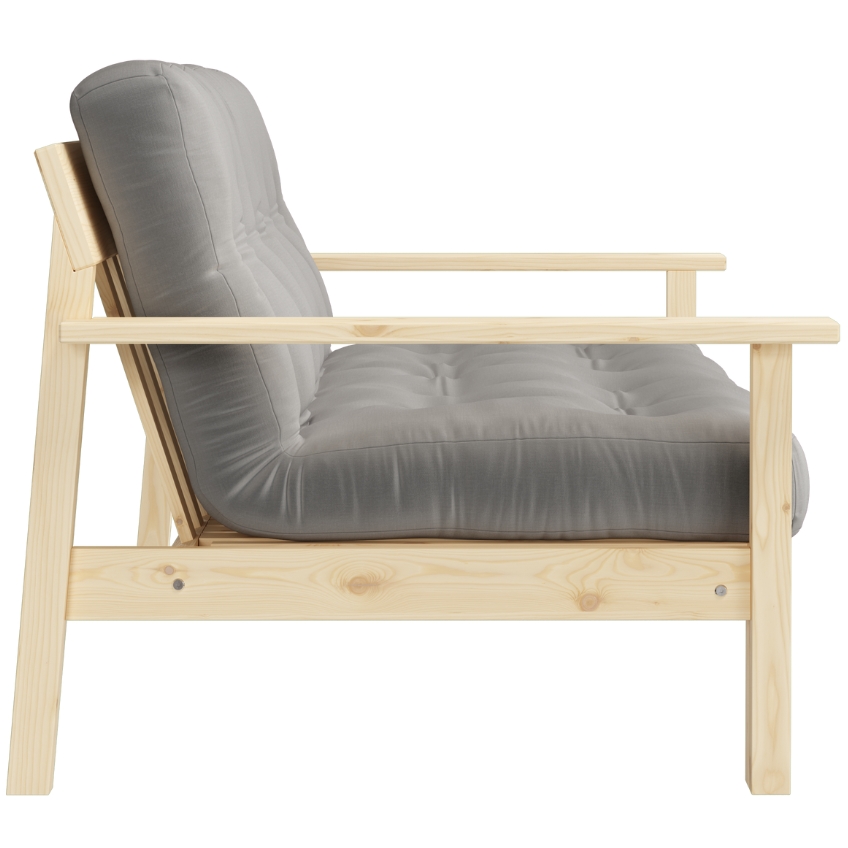 Šedá trojmístná rozkládací pohovka Karup Design Unwind 218 cm
