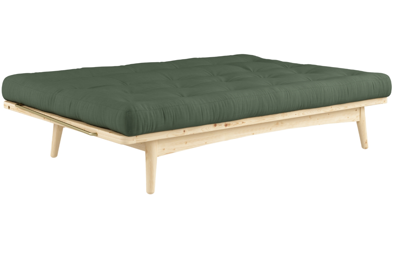 Zelená trojmístná rozkládací pohovka Karup Design Folk 190 cm