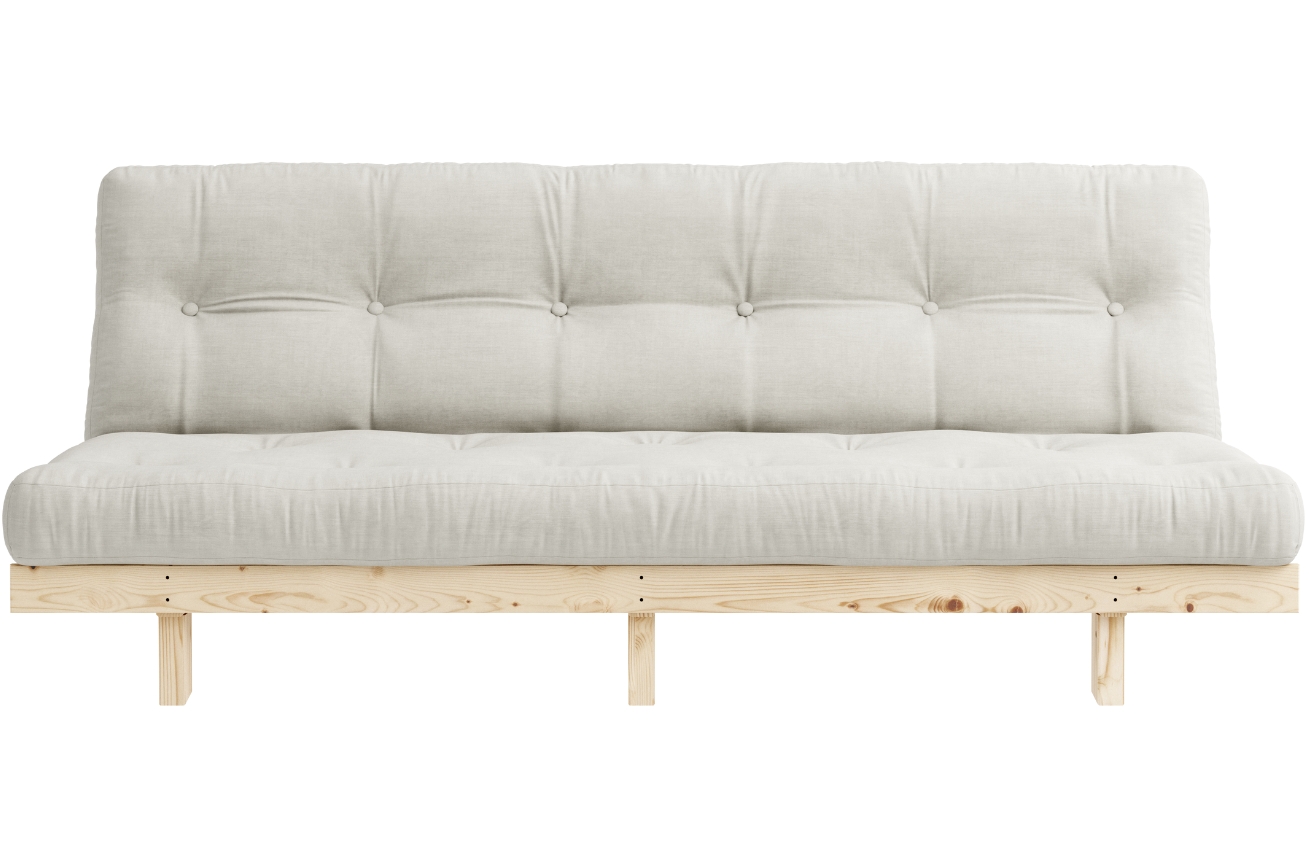 Bílá trojmístná rozkládací pohovka Karup Design Lean 190 cm