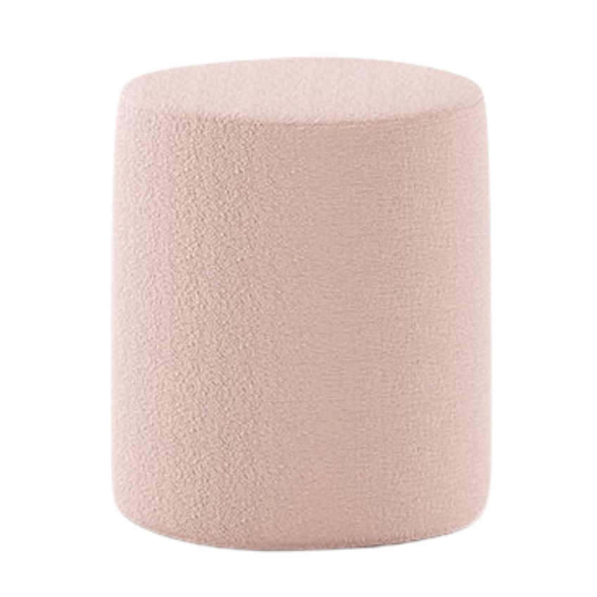 Růžová bouclé stolička Vipack Moon 41,5 cm