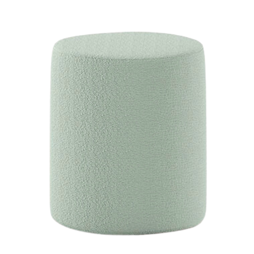 Zelená bouclé stolička Vipack Moon 41,5 cm