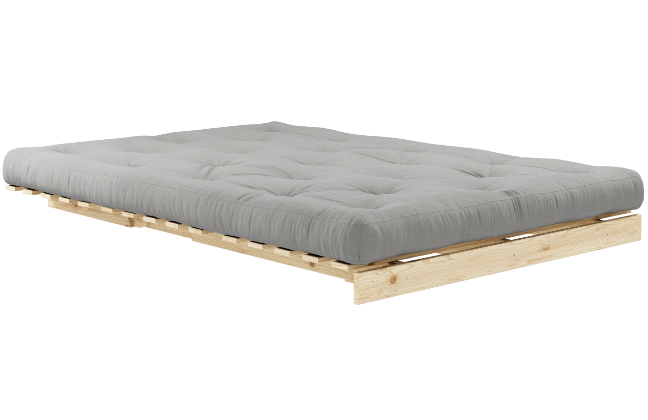 Šedá dvoumístná rozkládací pohovka Karup Design Roots 140 cm