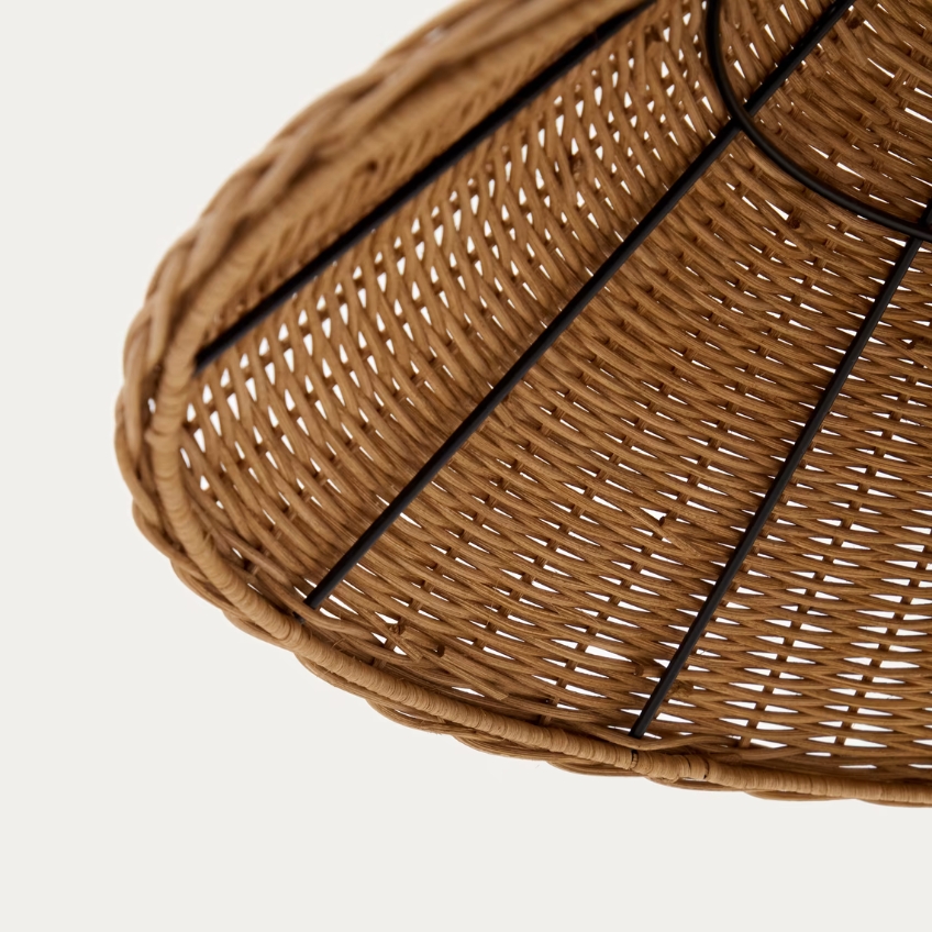 Ratanová stojací lampa Kave Home Urania 154 cm