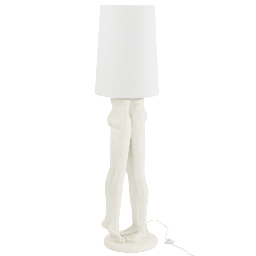 Bílá stojací lampa J-line Couple 155,5 cm