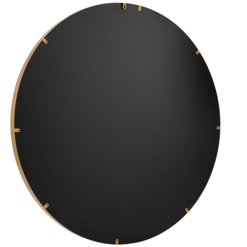 Zlaté kovové závěsné zrcadlo J-line Nadeline 60 cm