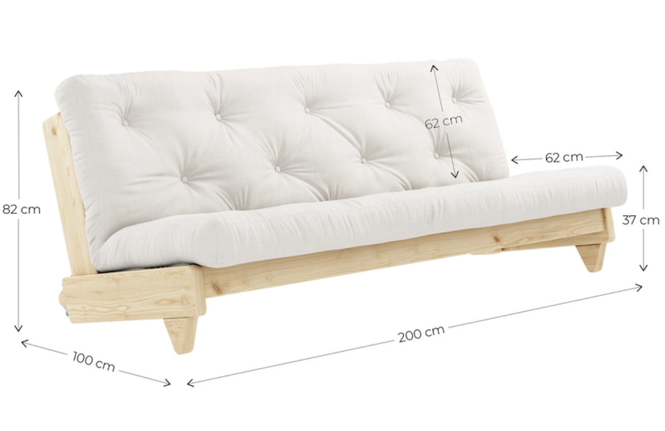Petrolejově modrá trojmístná rozkládací pohovka Karup Design Fresh 200 cm