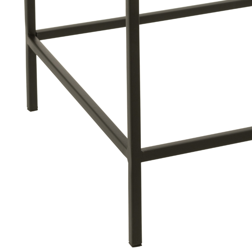 Set dvou bronzových kovových odkládacích stolků J-line Huf 41 x 41/31 x 31 cm