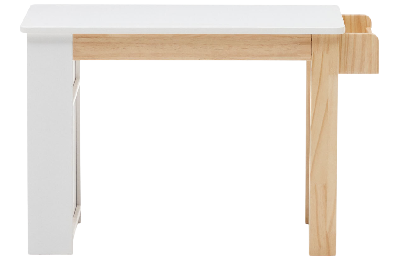 Bílý lakovaný psací stůl Kave Home Serwa 77 x 40 cm
