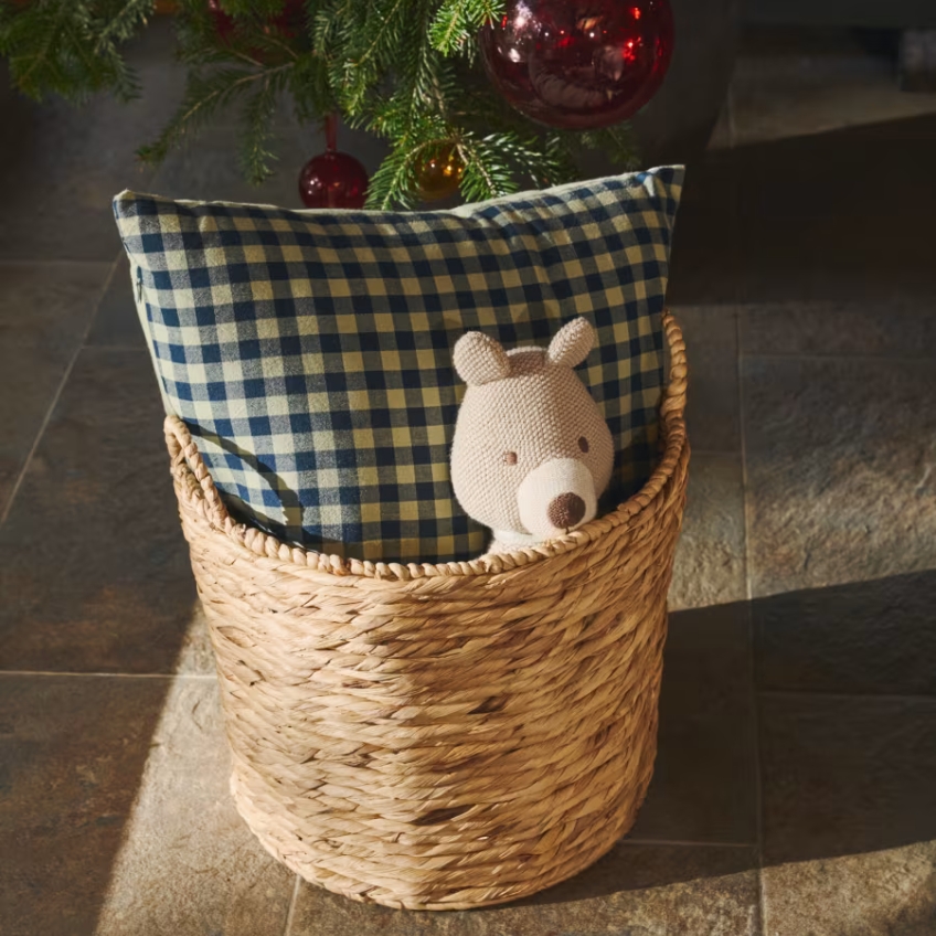 Modrý bavlněný povlak na polštář Kave Home Yanil 45 x 45 cm