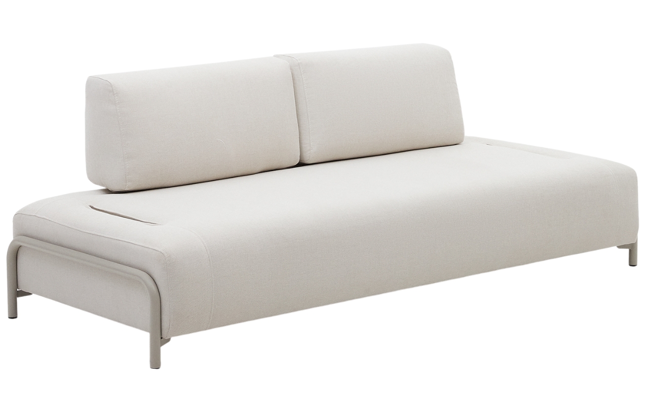 B&eacute;žov&aacute; čalouněn&aacute; tř&iacute;m&iacute;stn&aacute; pohovka Kave Home Compo II. 232 cm