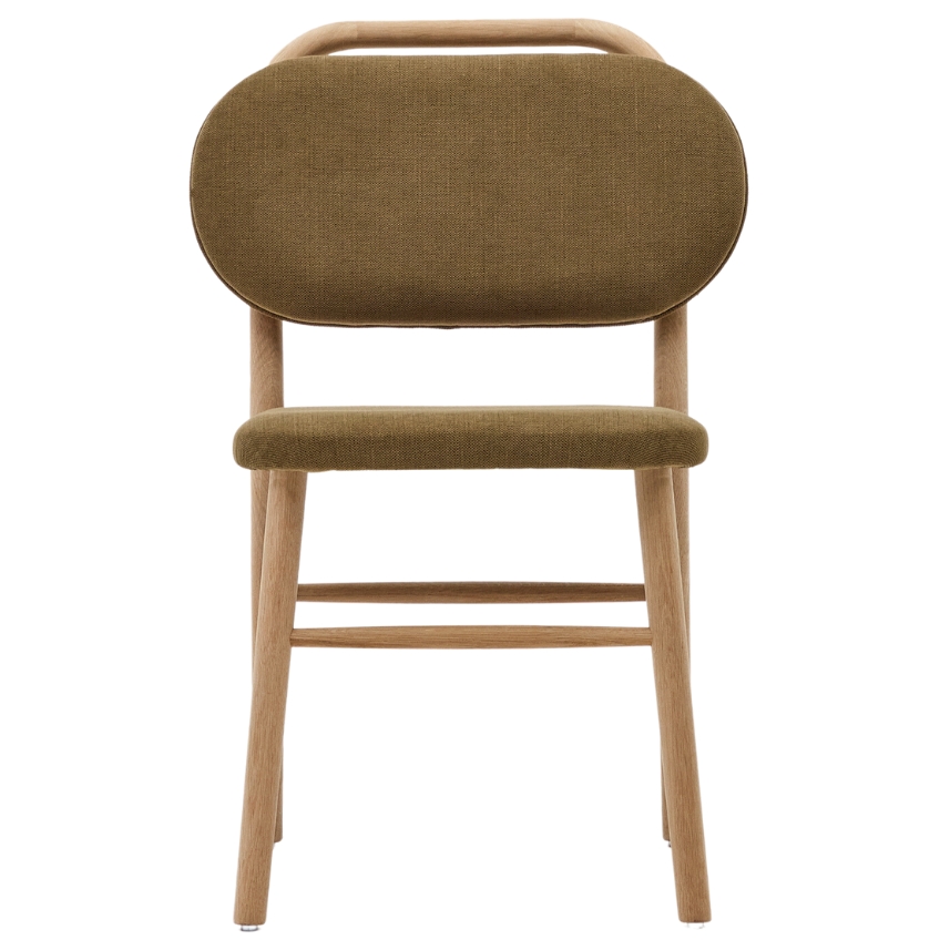 Zelená čalouněná jídelní židle Kave Home Helda