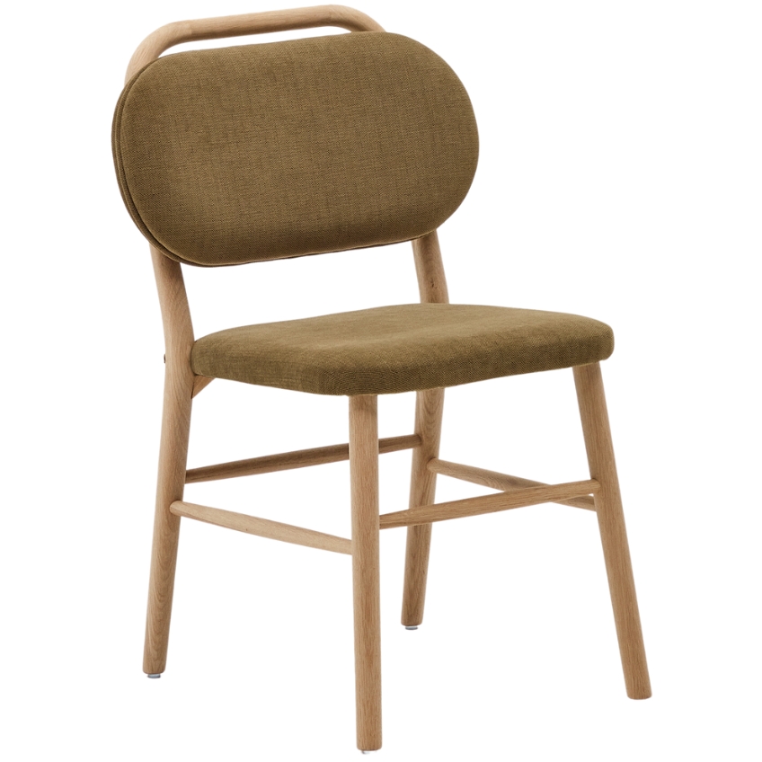 Zelen&aacute; čalouněn&aacute; j&iacute;deln&iacute; židle Kave Home Helda