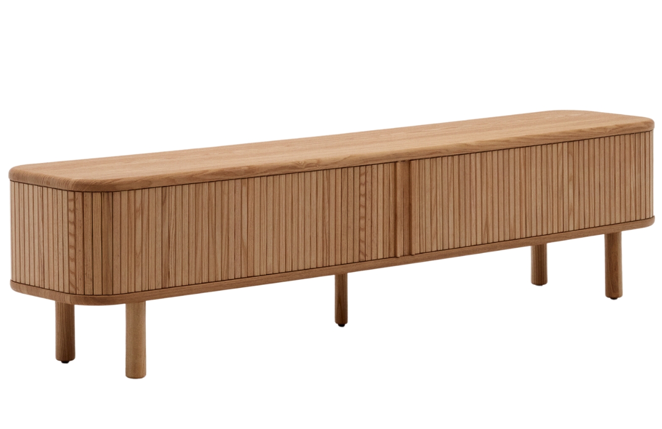 Dřevěn&yacute; TV stolek Kave Home Mailen 200 x 40 cm