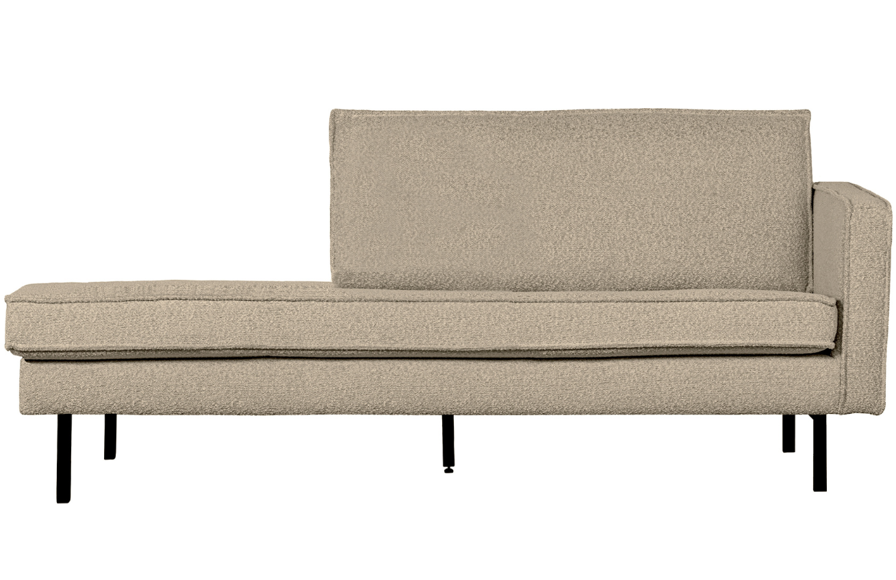 WOOOD B&eacute;žov&aacute; boucl&eacute; leno&scaron;ka Raden 203 cm, prav&aacute;