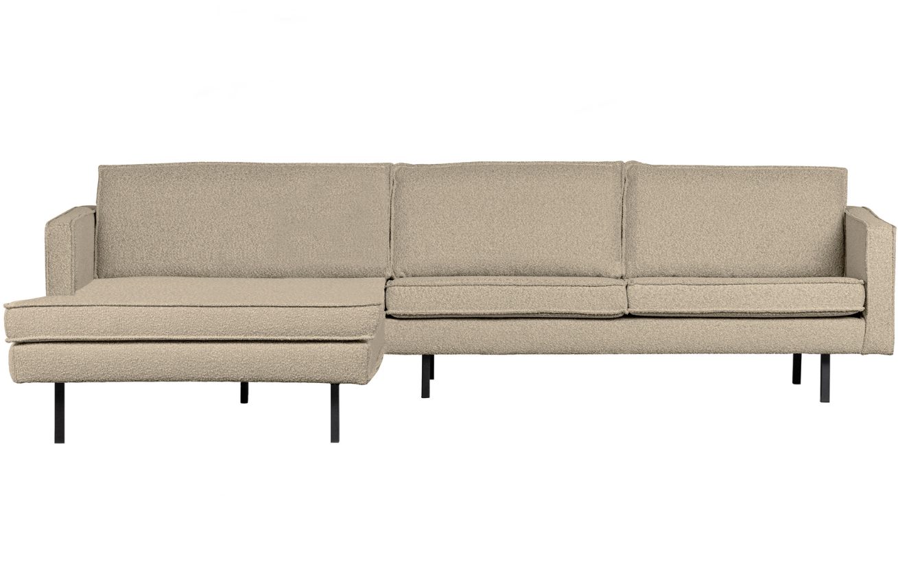 WOOOD Béžová bouclé tohová pohovka Raden 300 cm, levá