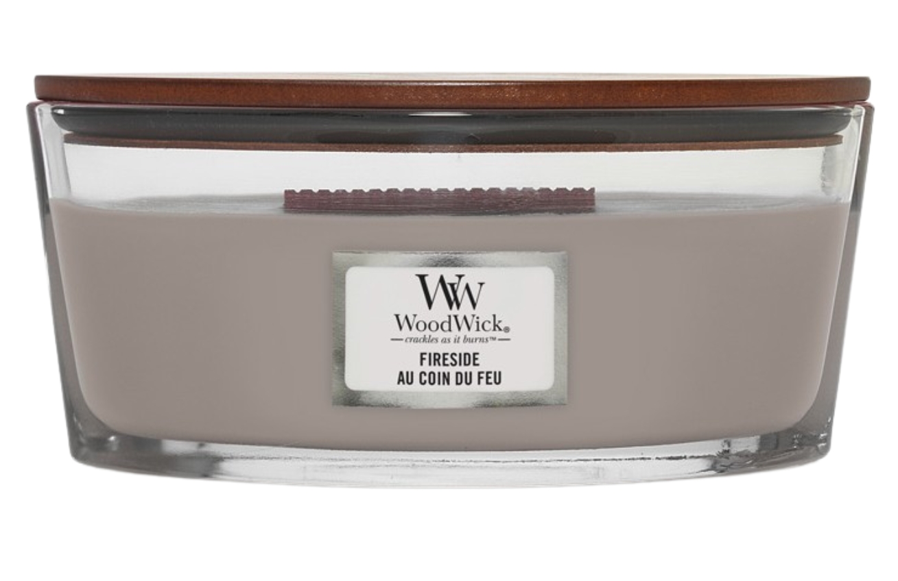 Vonná svíčka WoodWick loď, Fireside