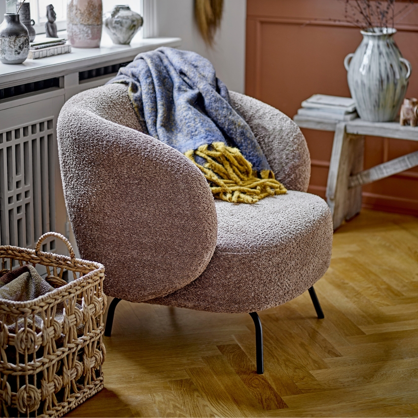 Set dvou dekorativních košů z přírodních vláken Bloomingville Marnie 43 x 43/ 36 x 36 cm