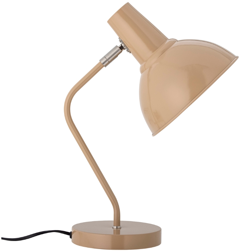 Světle růžová kovová stolní lampa Bloomingville Klara