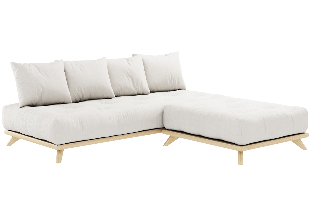 Bílá trojmístná pohovka Karup Design Senza 200 cm