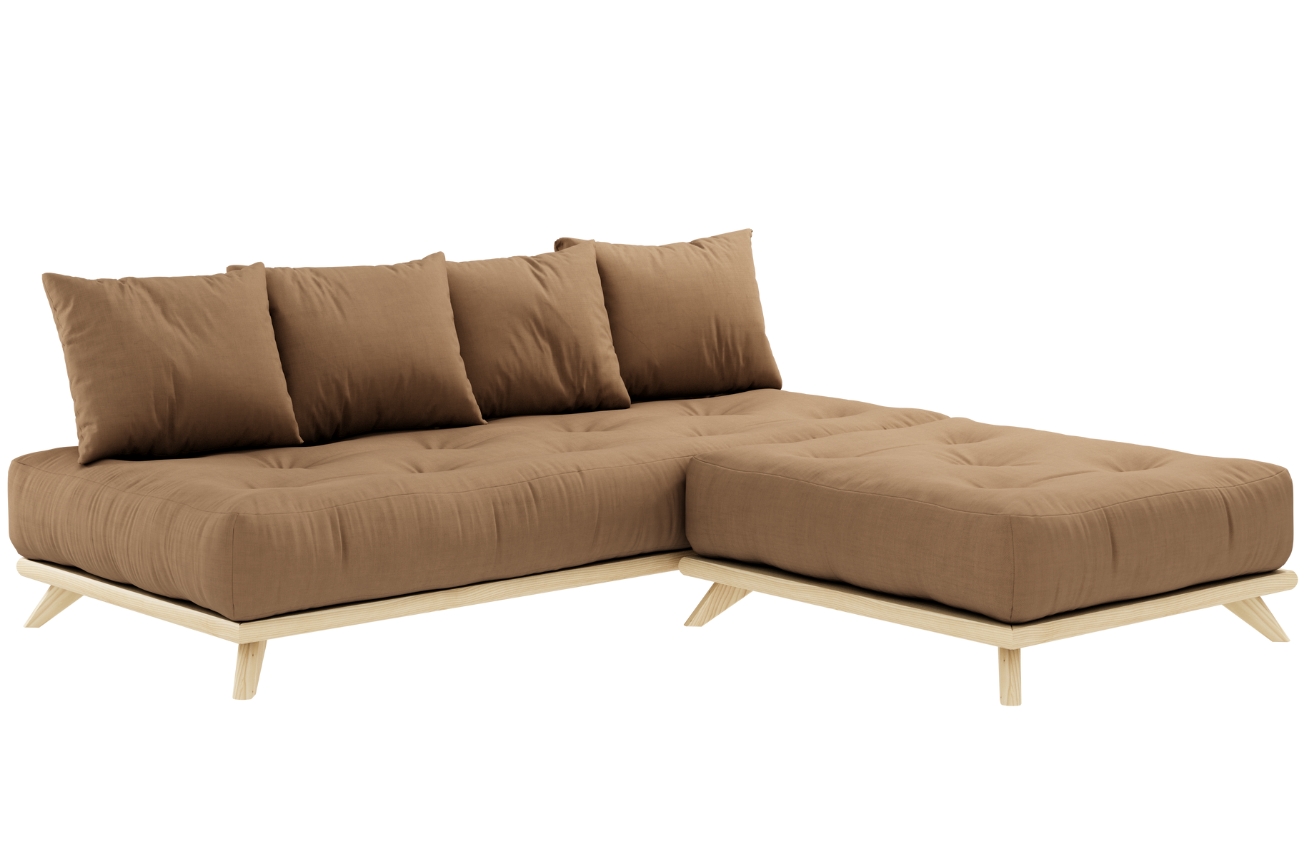 Světle hnědá trojmístná pohovka Karup Design Senza 200 cm