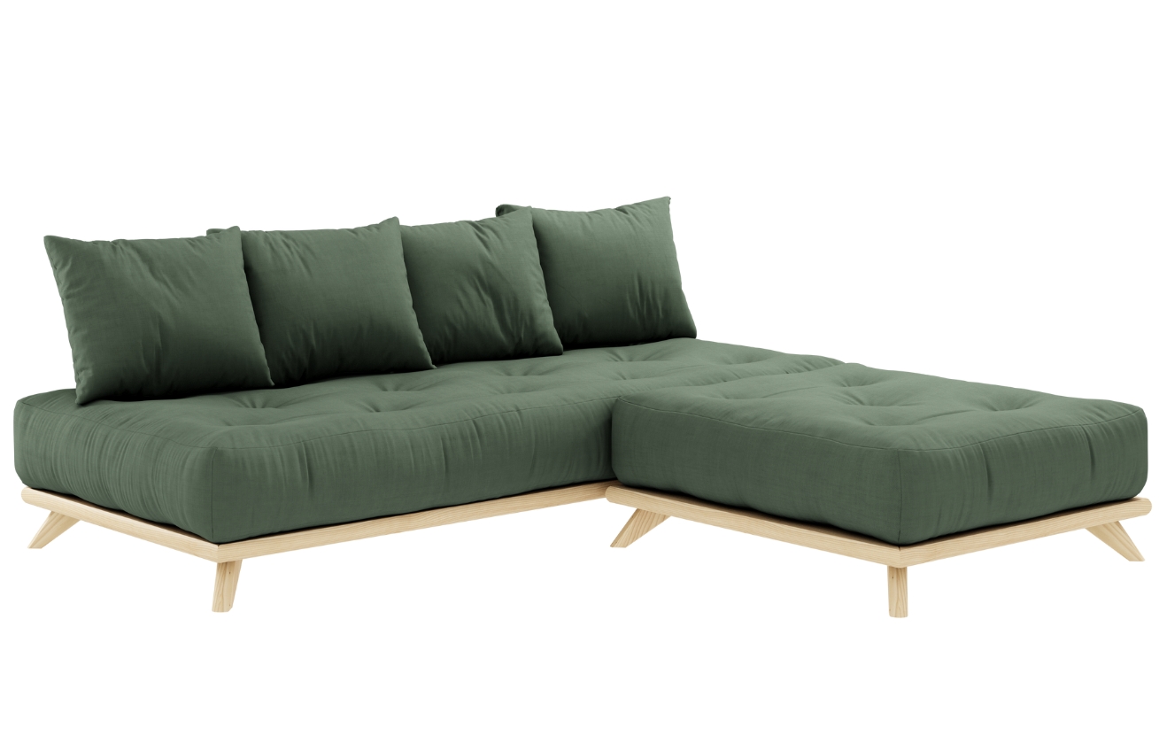 Zelená trojmístná pohovka Karup Design Senza 200 cm