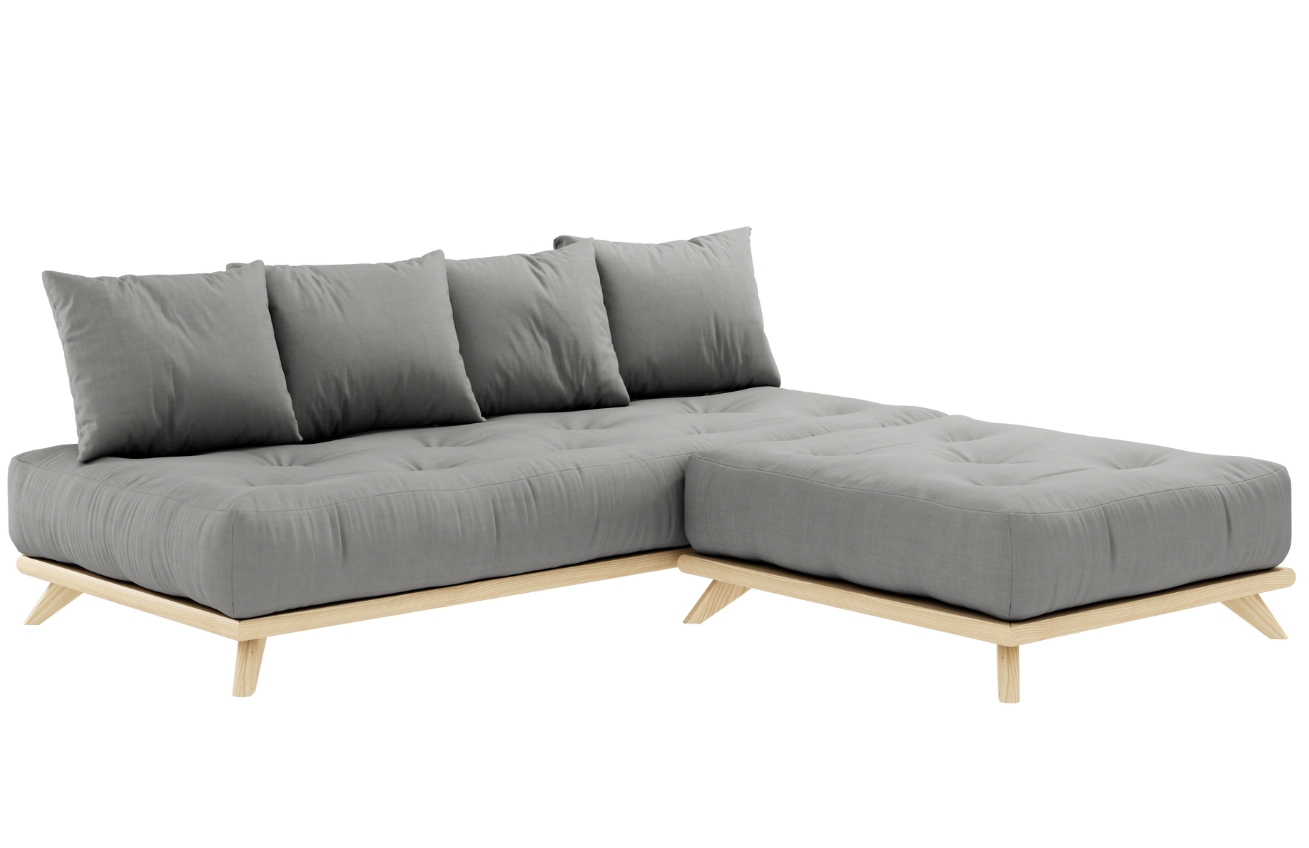 Šedá podnožka Karup Design Senza 100 x 90 cm