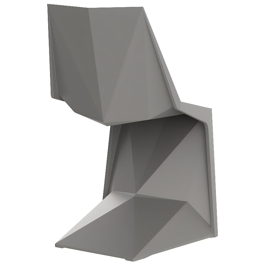 VONDOM Béžová plastová jídelní židle VOXEL