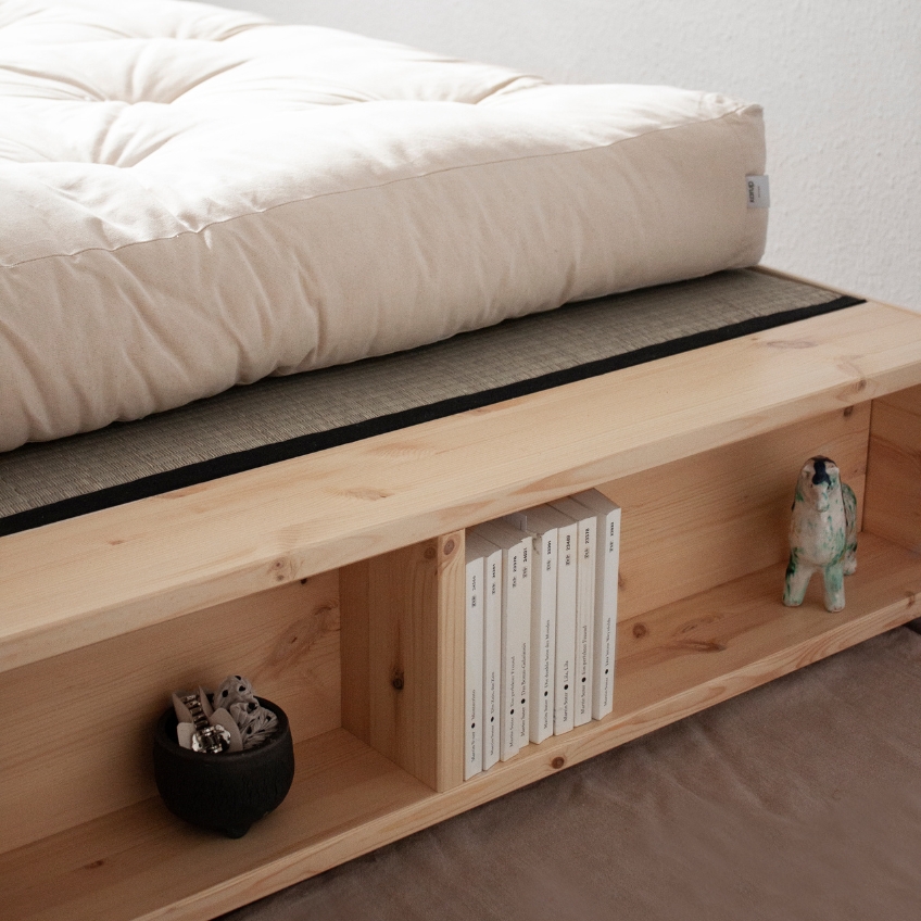 Tvrdá bílá futonová matrace Karup Design Basic 160 x 200 cm, tl. 11 cm