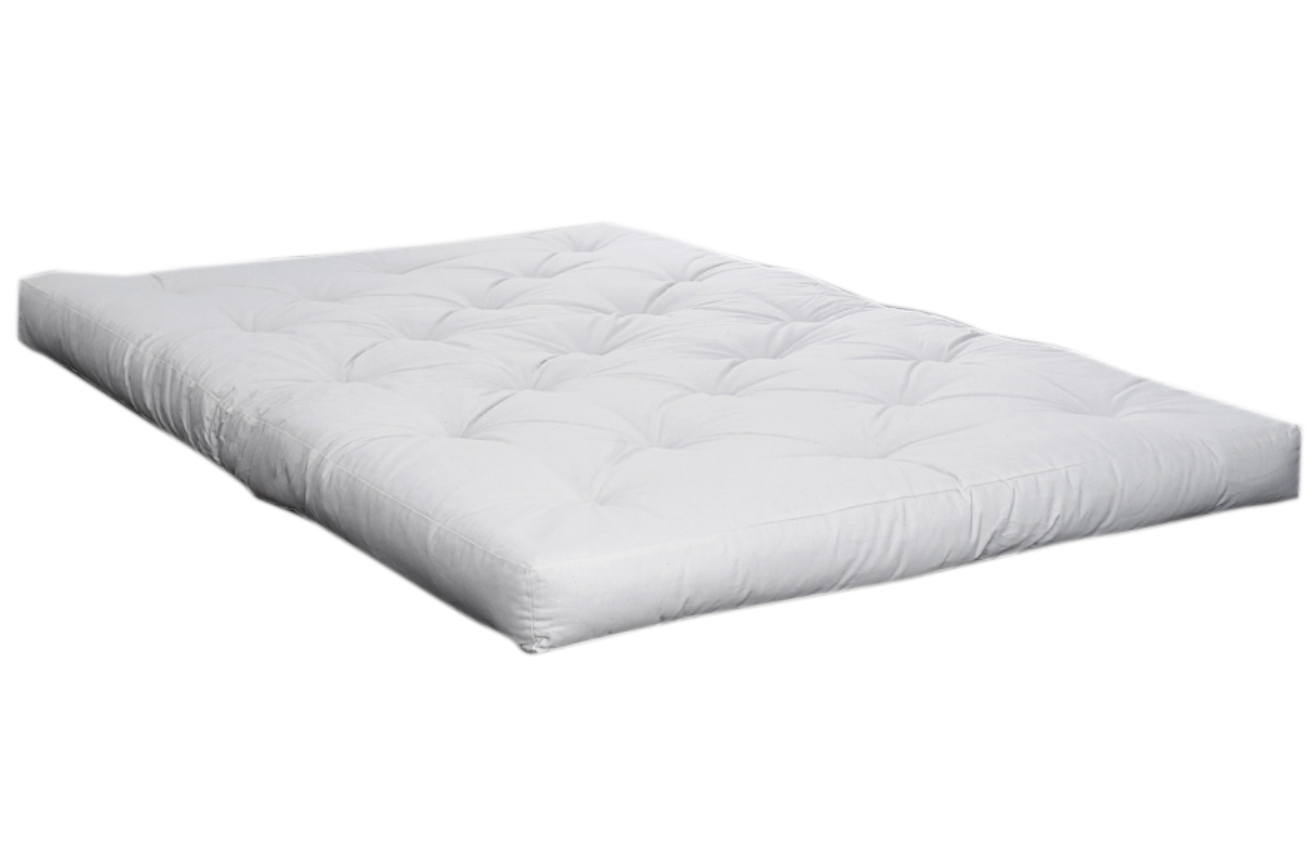 Středně tvrdá bílá futonová matrace Karup Design Comfort 180 x 200 cm, tl. 15 cm