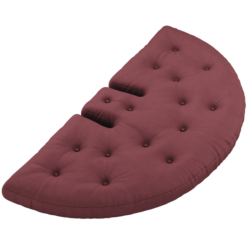 Bordově červené rozkládací křeslo Karup Design Nido