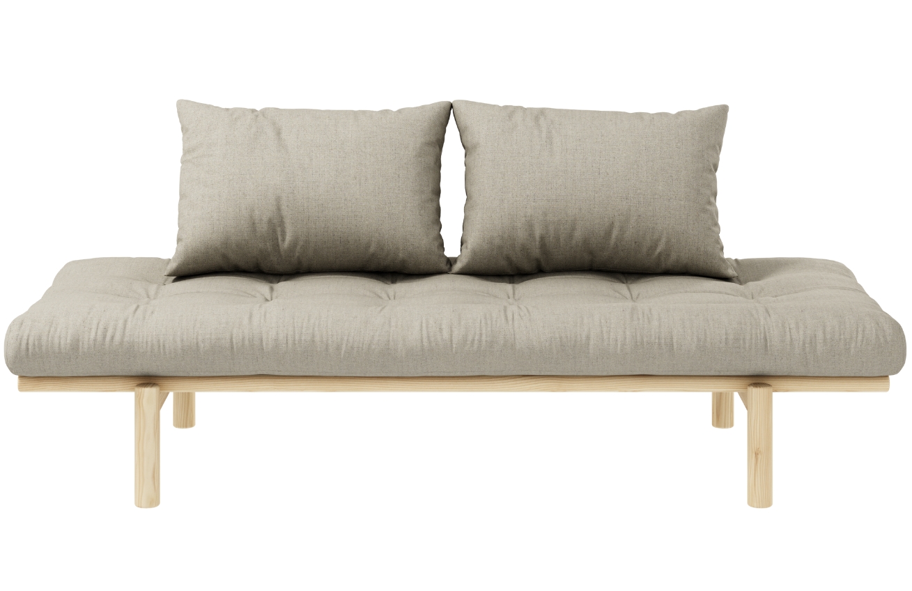 Šedá lněná trojmístná pohovka Karup Design Pace 200 cm