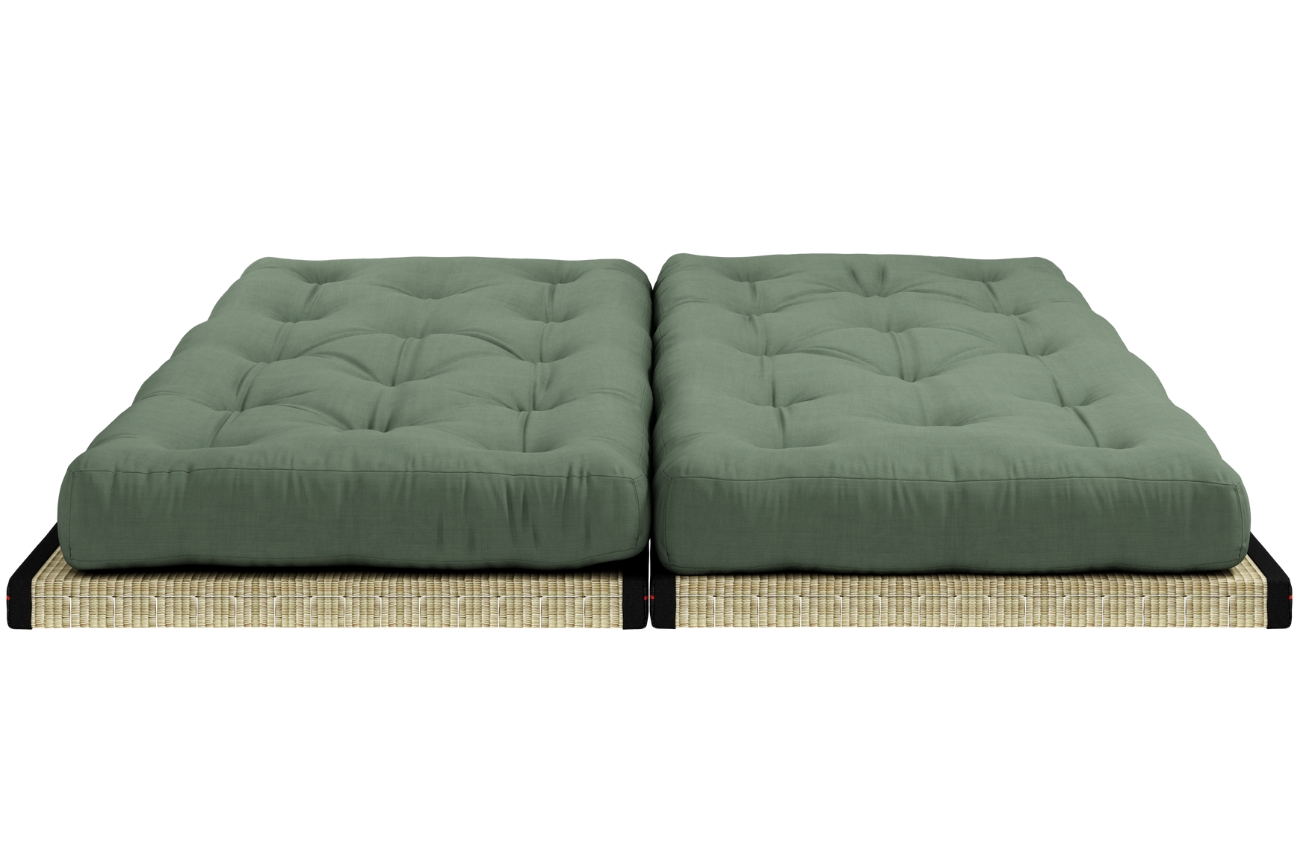 Zelená trojmístná rozkládací pohovka Karup Design Chico 200 cm