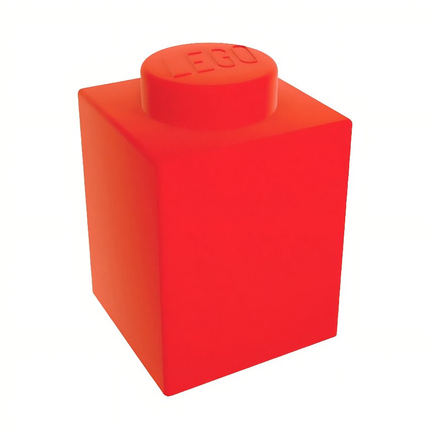 Červené silikonové noční světlo LEGO® Classic 11,6 cm