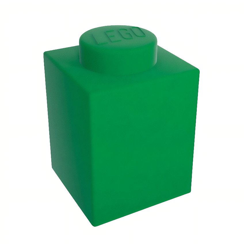 Zelené silikonové noční světlo LEGO® Classic 11,6 cm