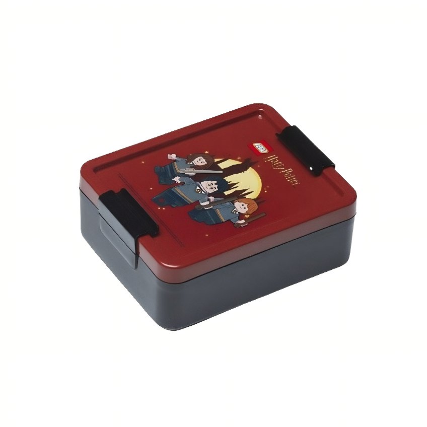 Červený svačinový box LEGO® Harry Potter Nebelvír 17 x 13,5 cm