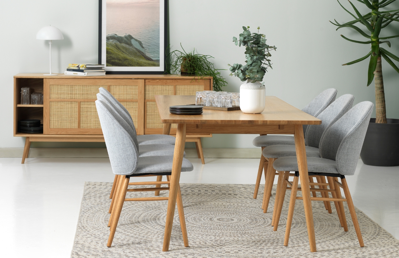 Dubový jídelní stůl Unique Furniture Barrali 190 x 90 cm