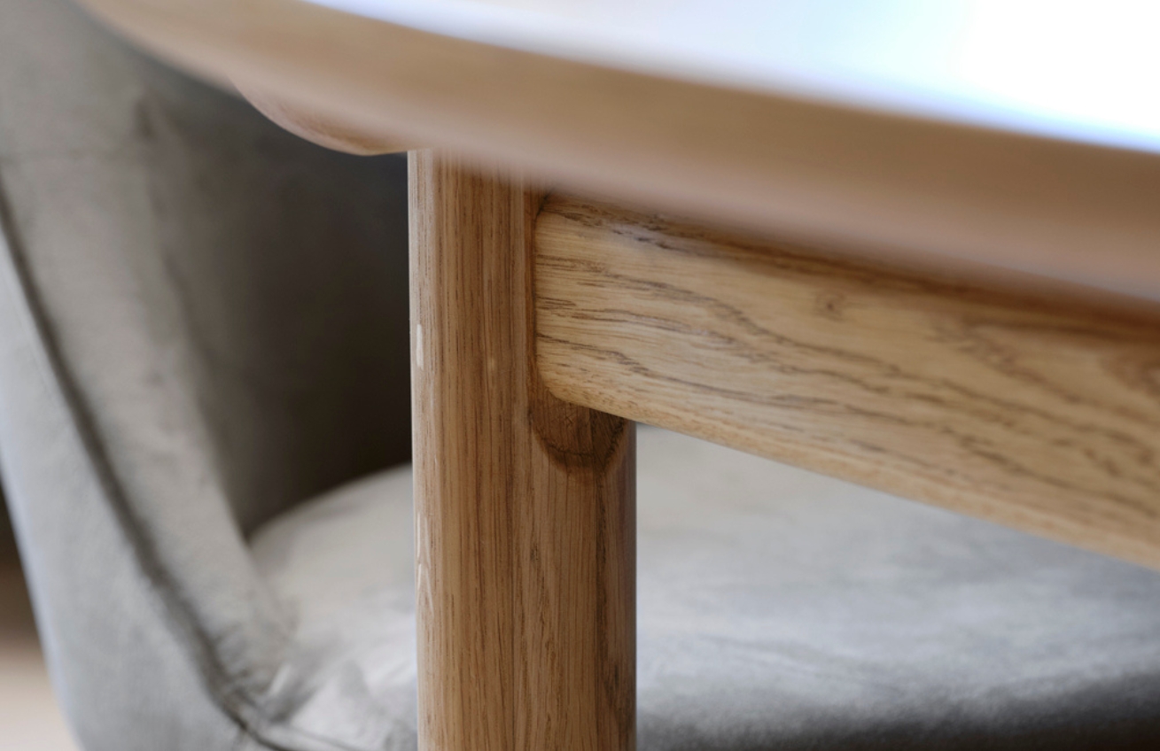 Dubový jídelní stůl Unique Furniture Carno 120 cm