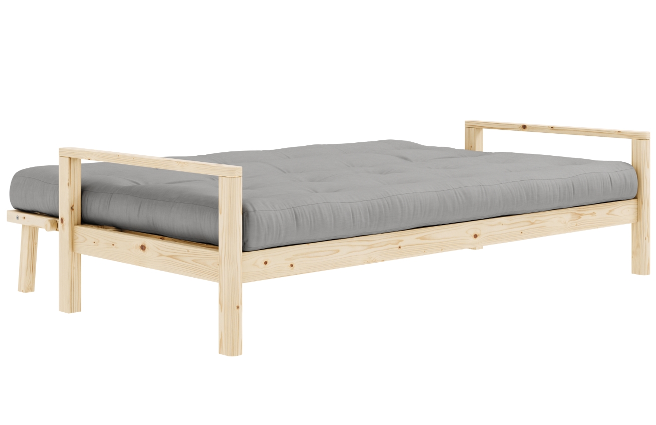 Šedá trojmístná rozkládací pohovka Karup Design Knob 205 cm