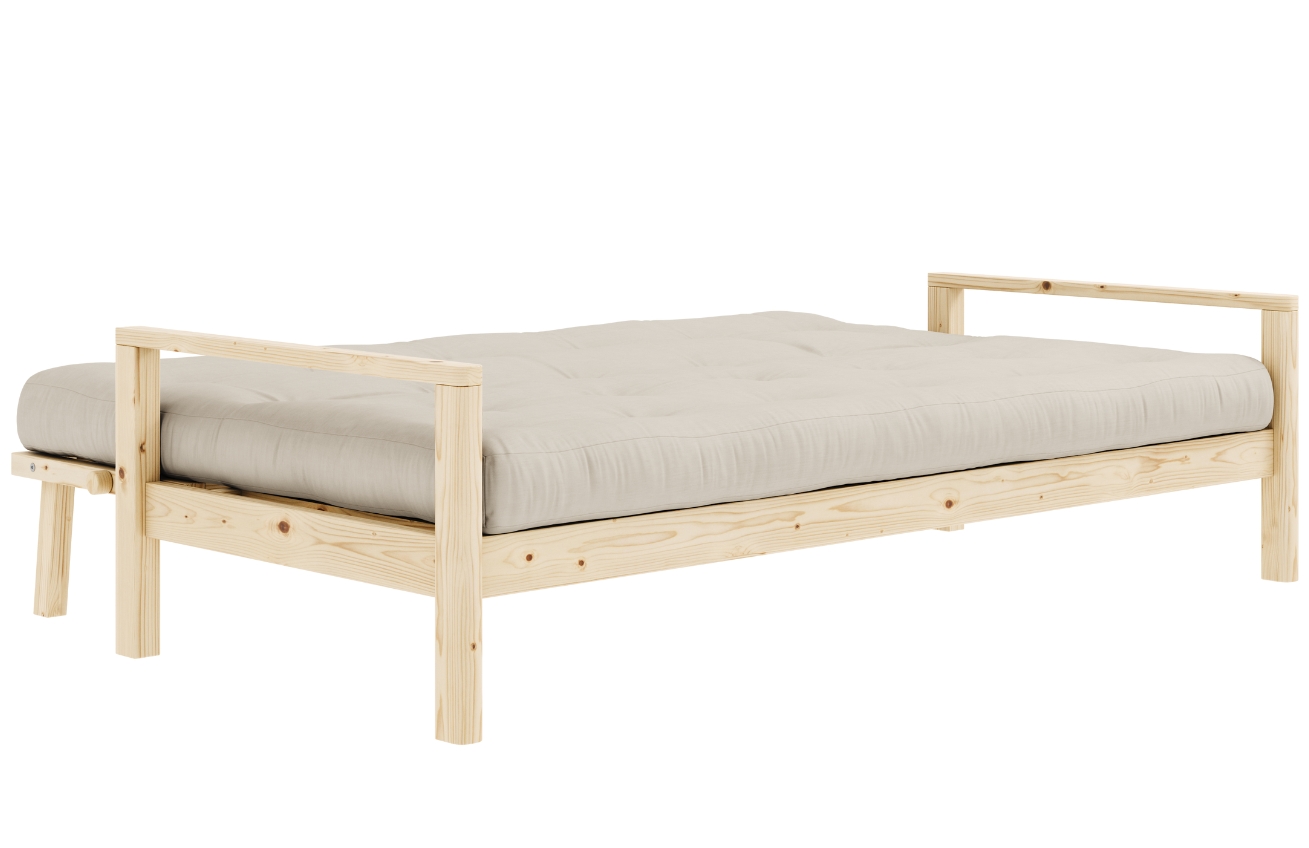 Béžová trojmístná rozkládací pohovka Karup Design Knob 205 cm