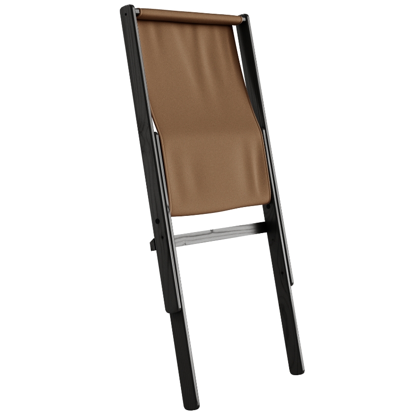 Světle hnědé skládací křeslo Karup Design Boogie s černou konstrukcí