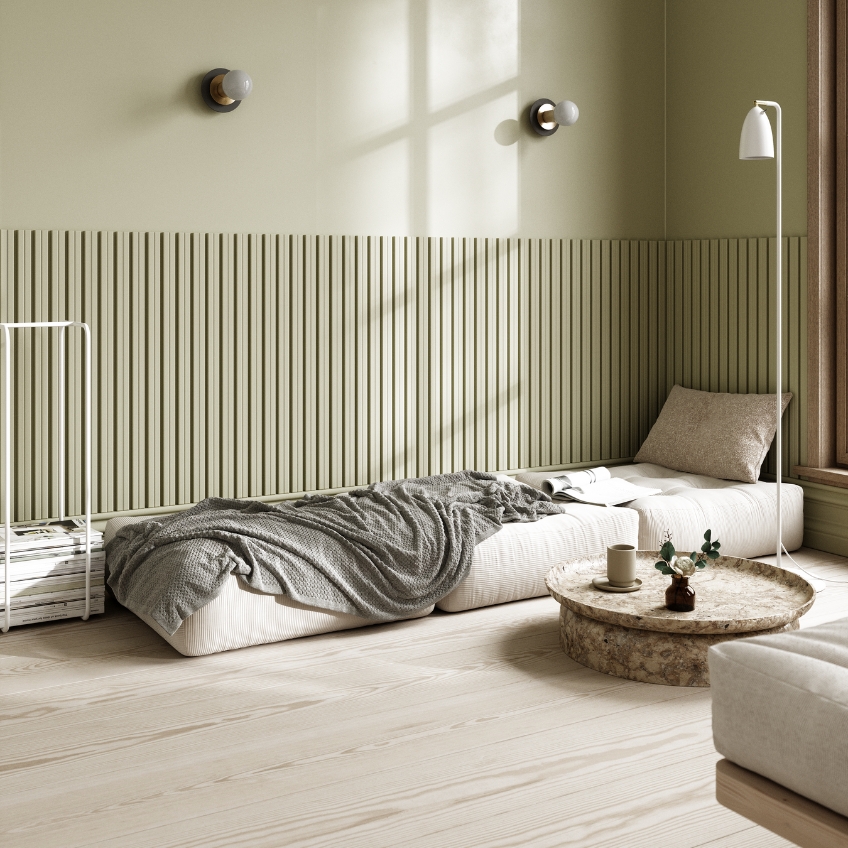 Hnědý manšestrový sedací polštář Karup Design More 70 x 70 cm